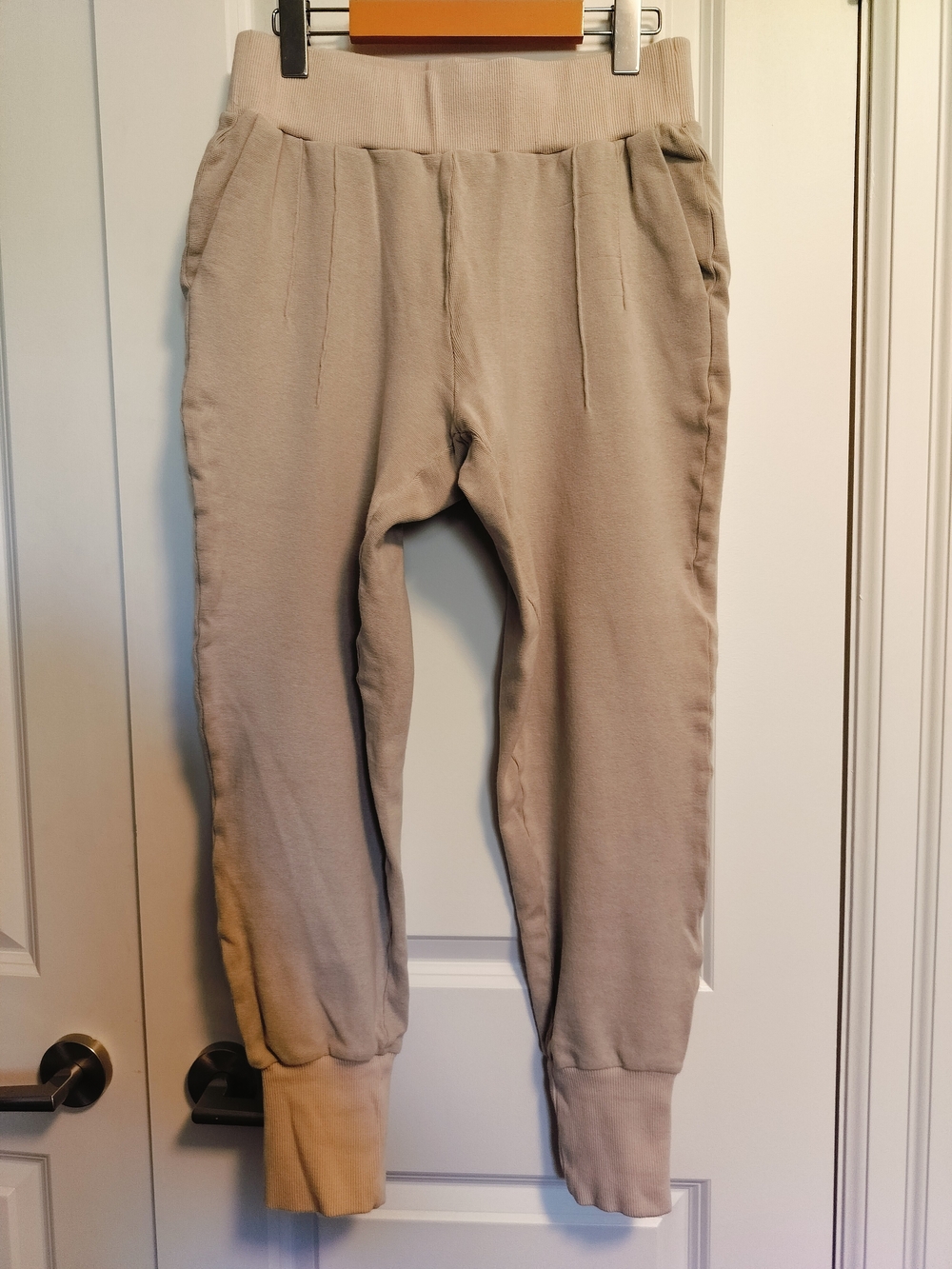 Varley Beige Slim Cuff Joggers Size S